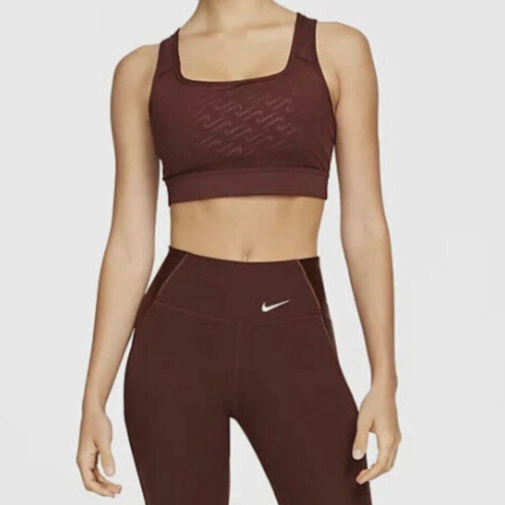 Nike Swoosh Icon Clash Bronze Eclipse/Sail MS 1-Piece Pad Bra